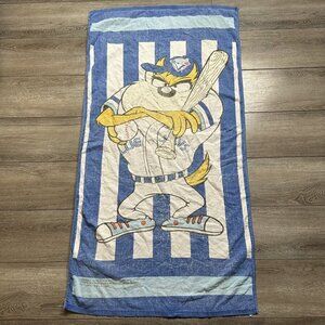 Vintage 90s MLB Toronto Blue Jays Taz Tasmanian Devil Beach Pool Towel 1994